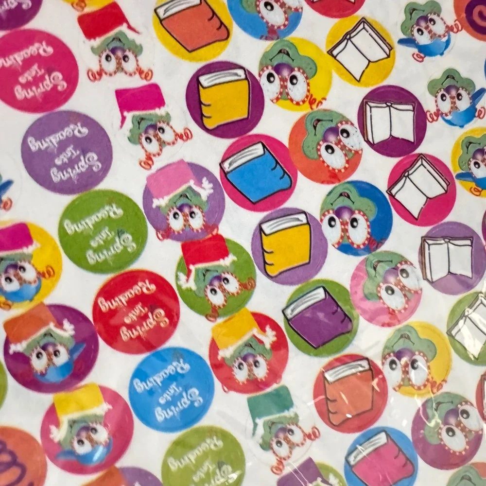 Mr. Wiggle Lover Books Bulletin Board Kit Stickers Classroom Teacher vintage NOS